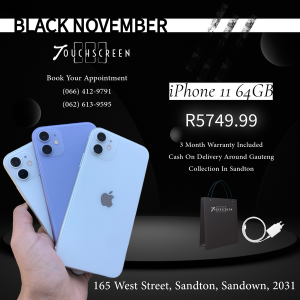 Black November - iPhone 11 64GB(Assorted Colours) - CPO