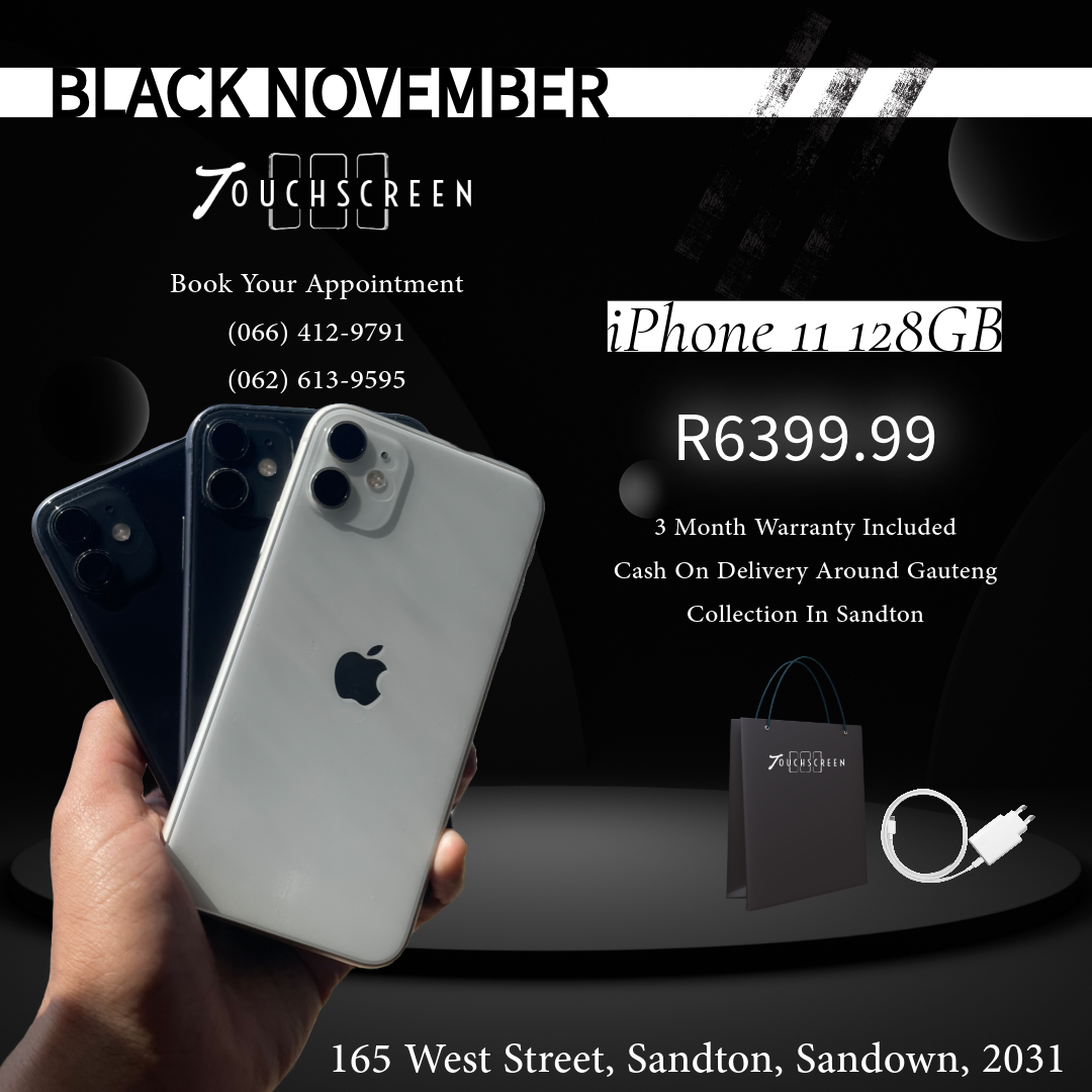 Black November - iPhone 11 128GB     (Assorted Colours) - CPO