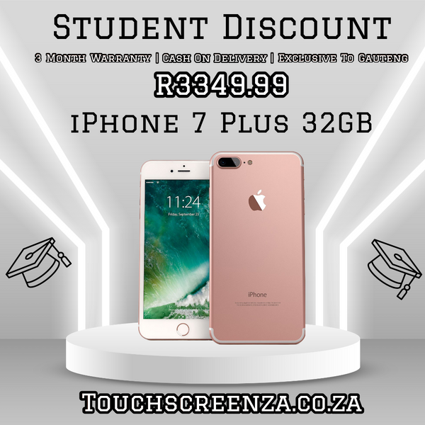 Student Discount - iPhone 7+ 32gb (Assorted Colours) - CPO