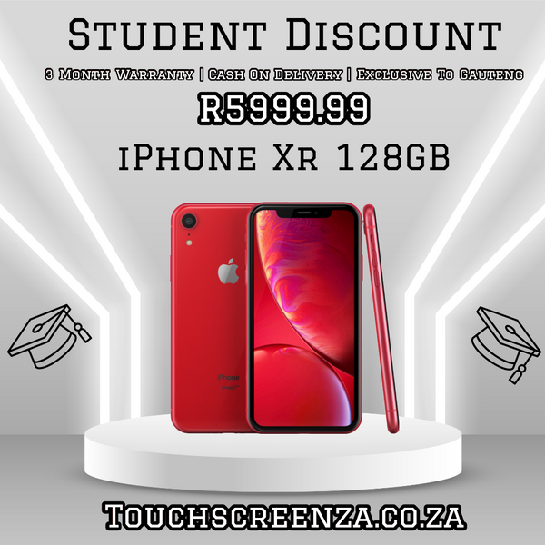 Student Discount - iPhone Xr 128GB (Assorted Colours) - CPO