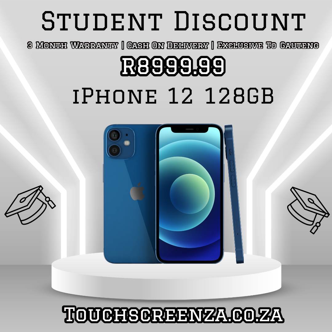 Student Discount - iPhone 12 128GB (Assorted Colours) - CPO