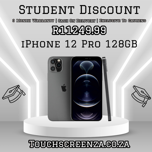 Student Discount - iPhone 12 Pro 128gb (Assorted Colours) - CPO