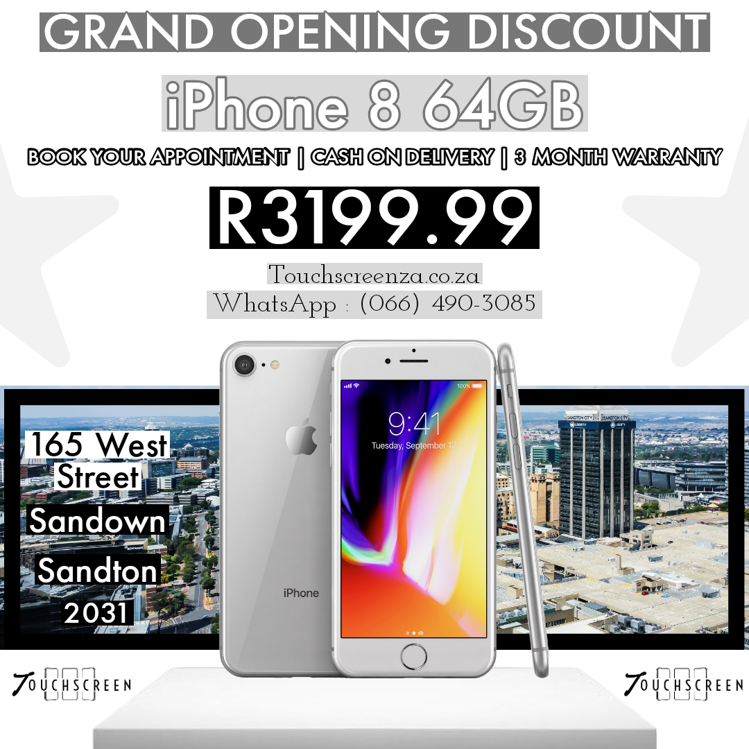 Grand Opening Student Discount - iPhone 8 64GB (Assorted Colours) - CPO