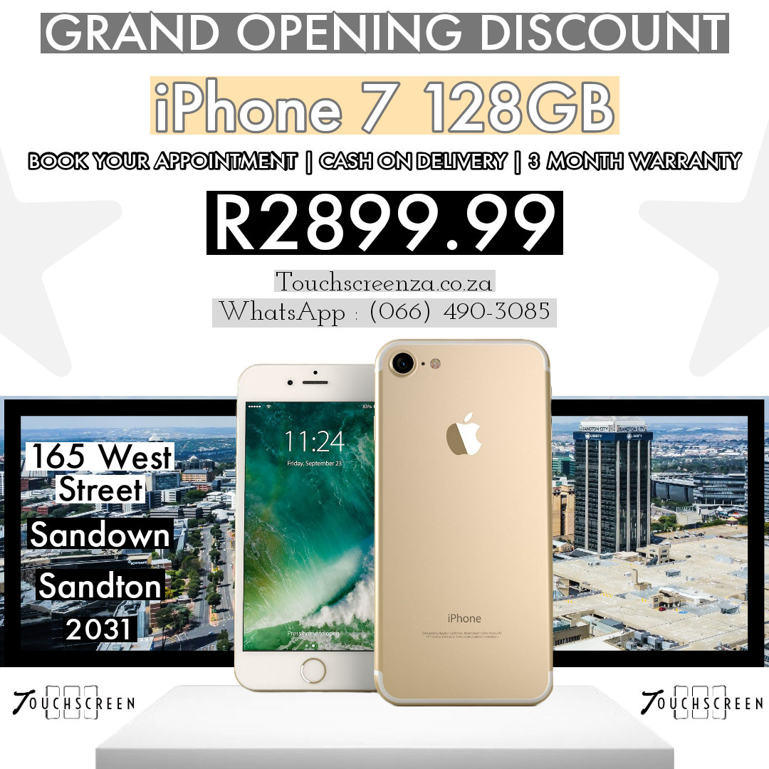 Grand Opening Student Discount - iPhone 7 128gb (Assorted Colours)