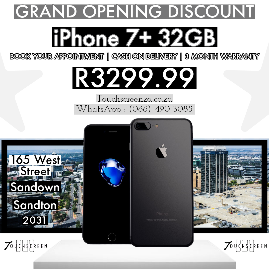 Grand Opening Student Discount - iPhone 7+ 32gb (Assorted Colours) - CPO