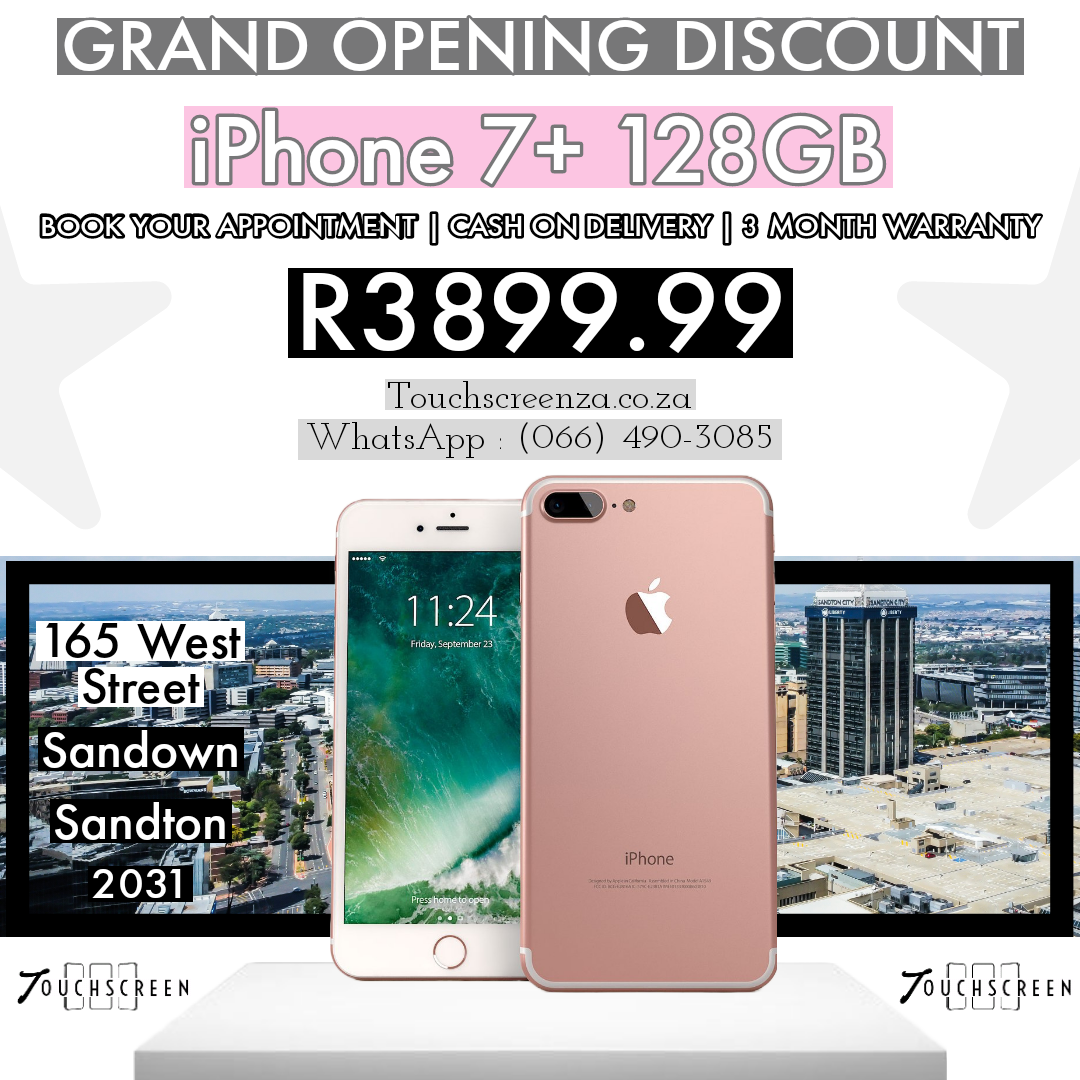 Grand Opening Student Discount - iPhone 7+ 128gb (Assorted Colours)