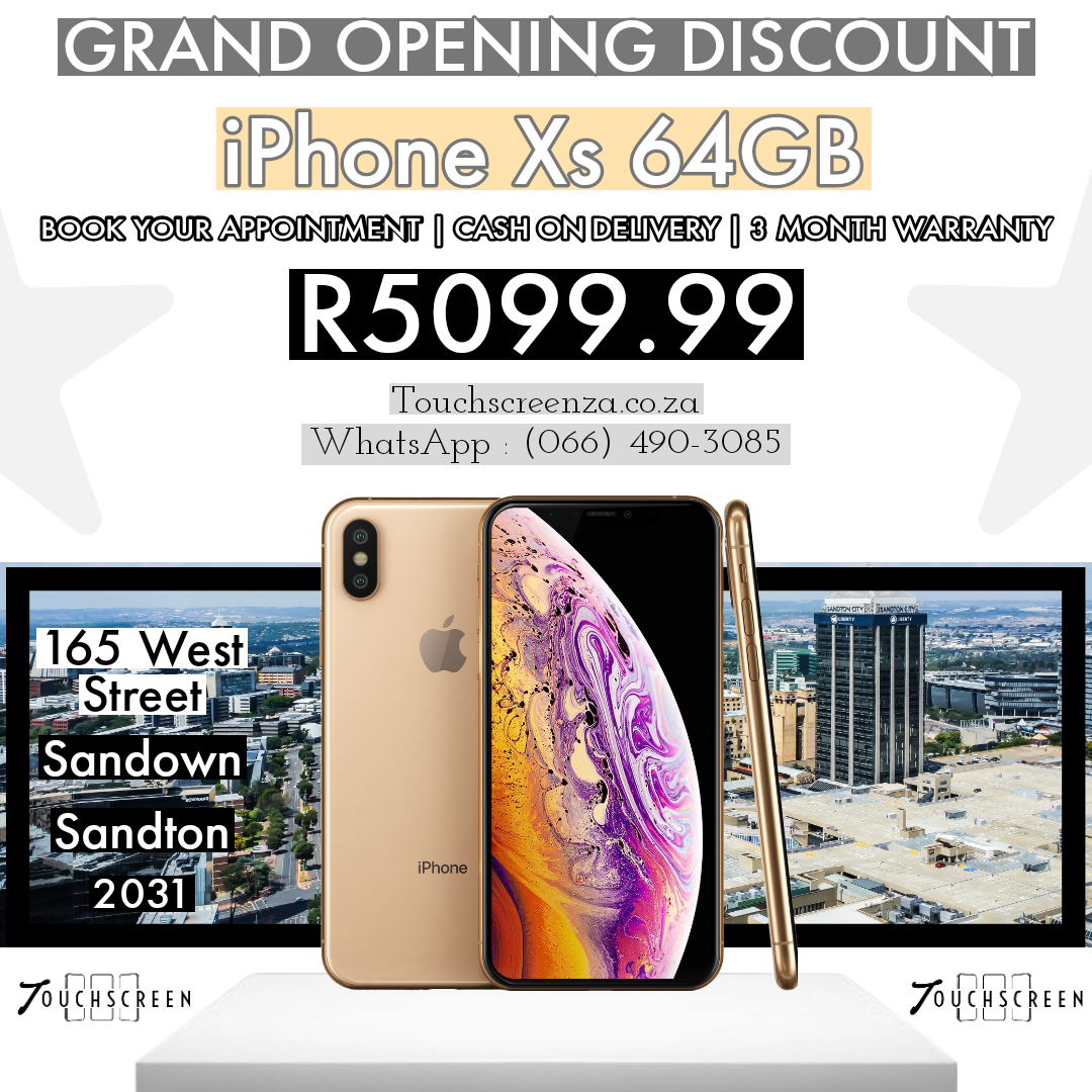 Grand Opening Student Discount - iPhone Xs 64GB (Assorted Colours) - CPO