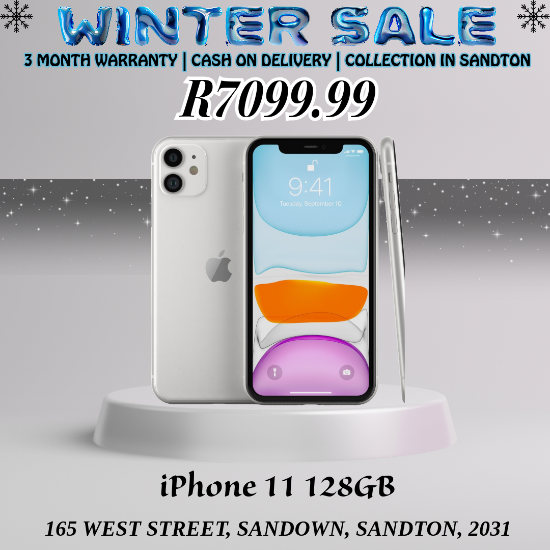 Winter Sale - iPhone 11 128GB     (Assorted Colours) - CPO