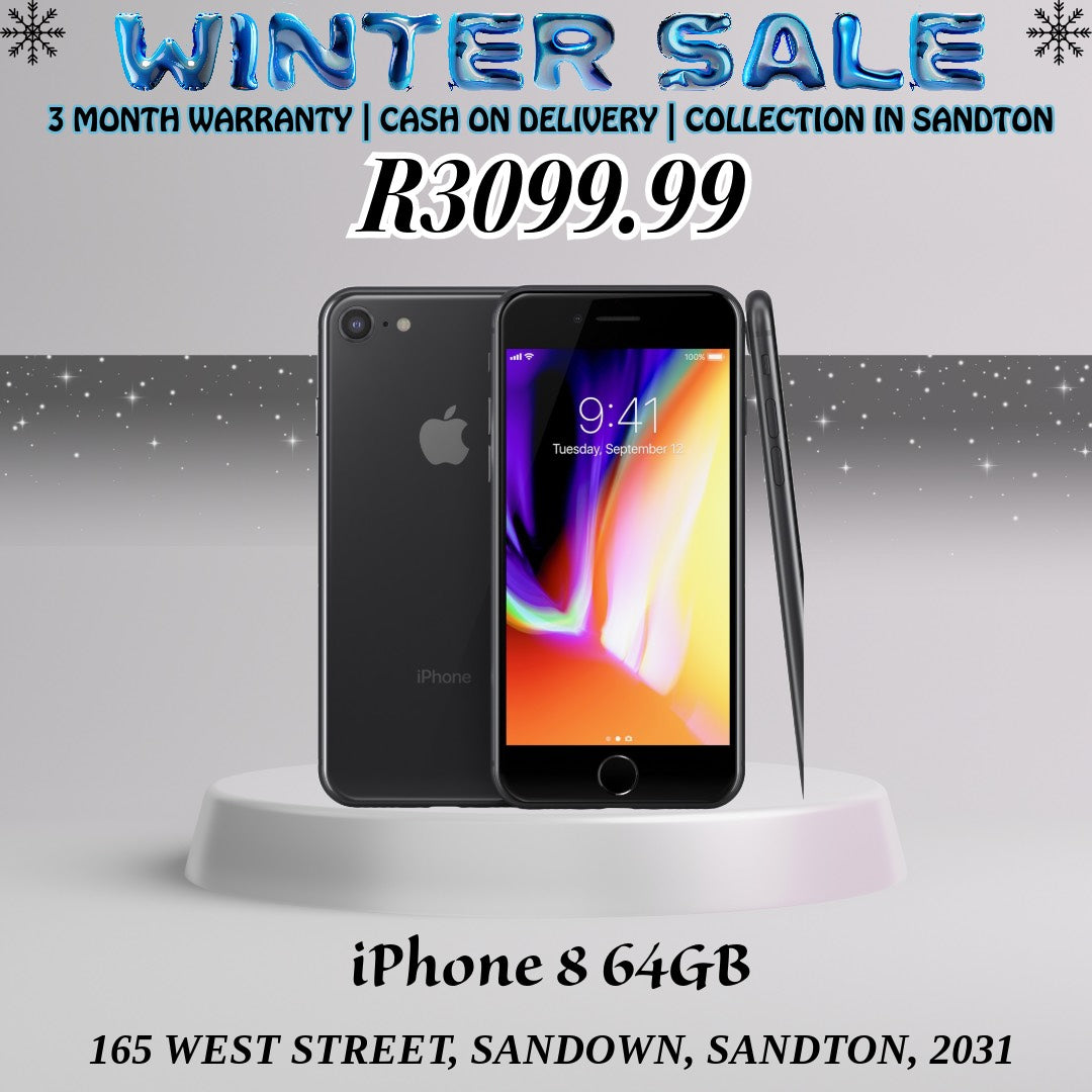 Winter Sale - iPhone 8 64GB (Assorted Colours) - CPO